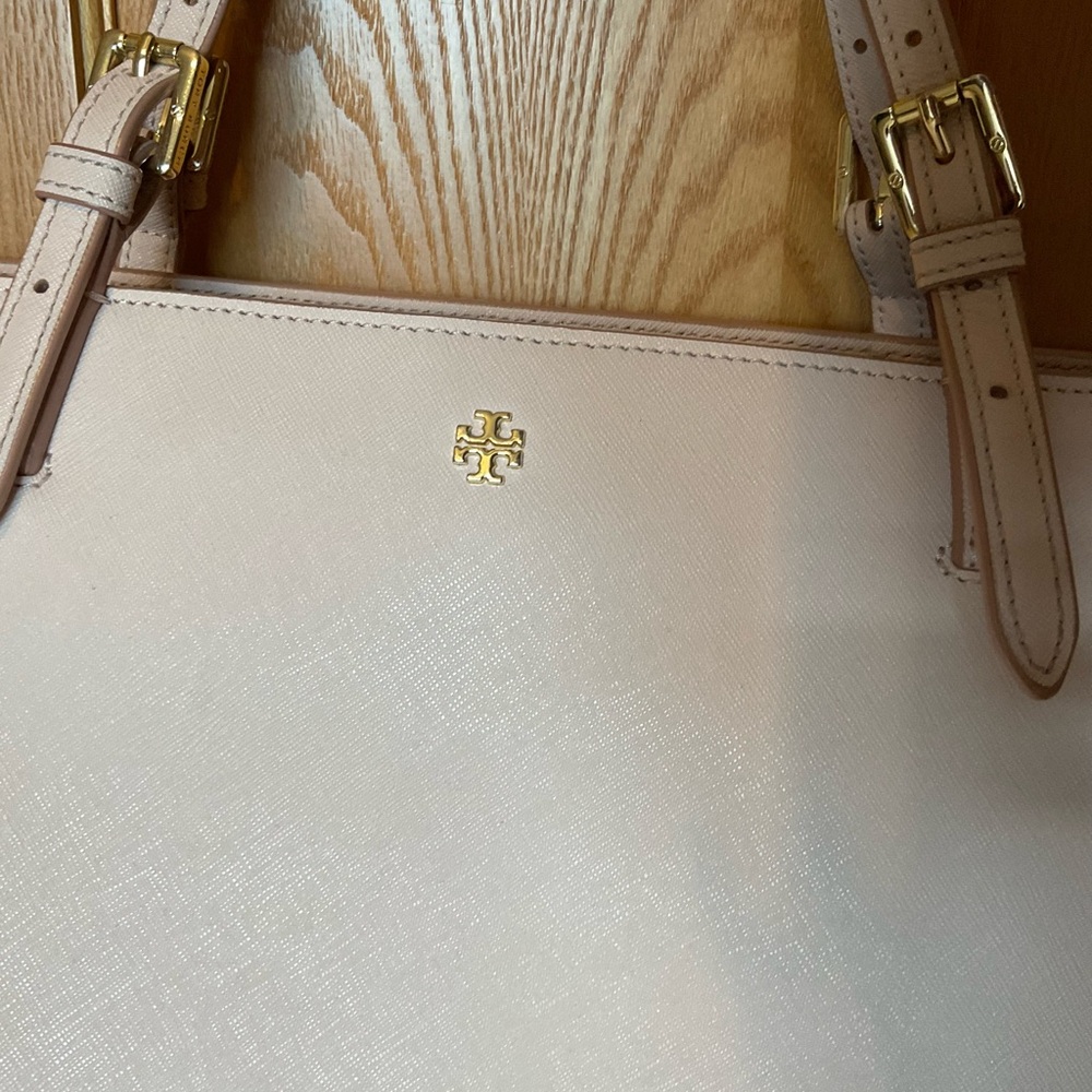 Tory Burch Light Pink Leather Tote